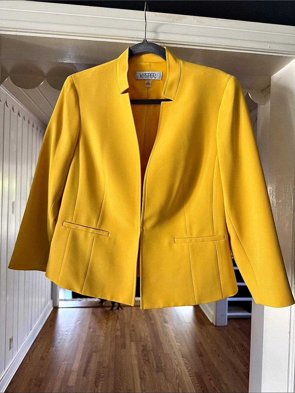 Kasper Women's Yellow Blazer Size 8 Like New
